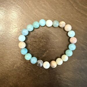 Amazonite Beaded Stone Bracelet